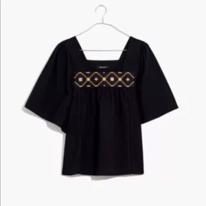 Madewell cross-stitch top